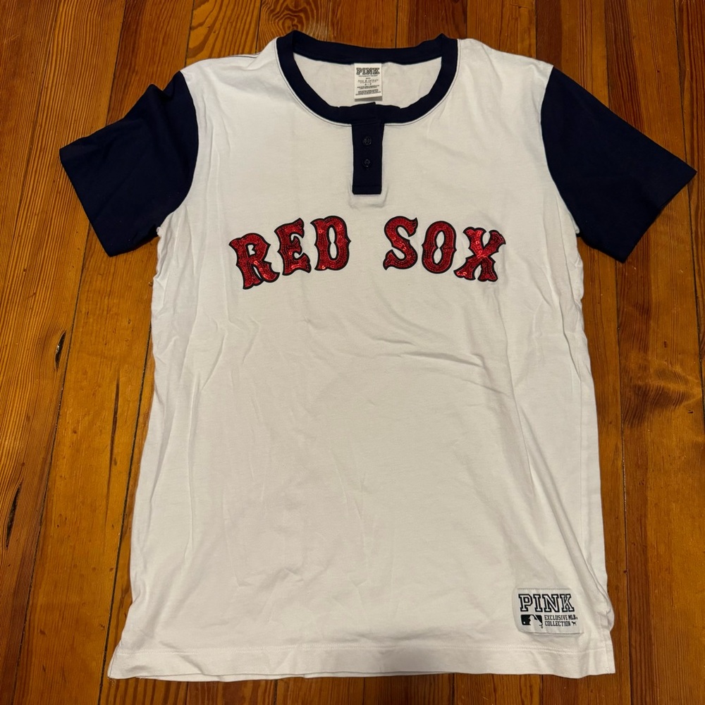PINK MLB Red Sox tee